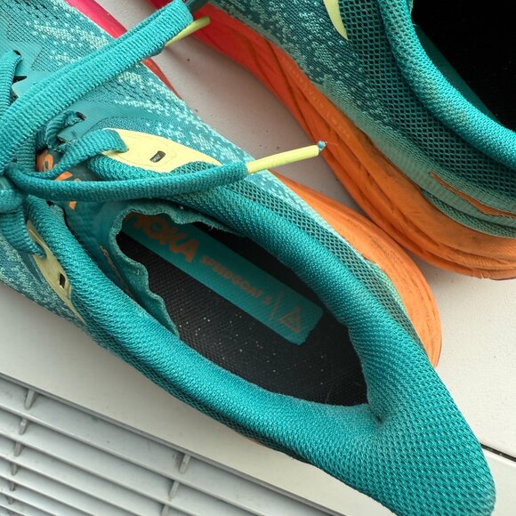 Hoka One One Speedgoat 5 in Deep Lake Ceramic Trail Running Hiking 5.5 - Picture 12 of 13